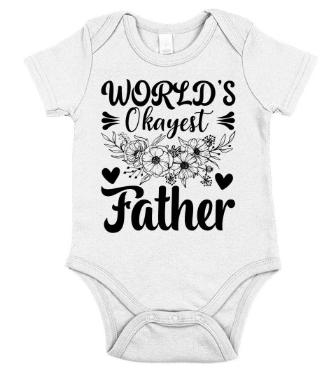 World’s Okayest Father Short Sleeve Baby One-Piece
