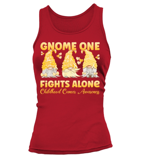 Gnome One Childhood Cancer Awareness Tank top Woman