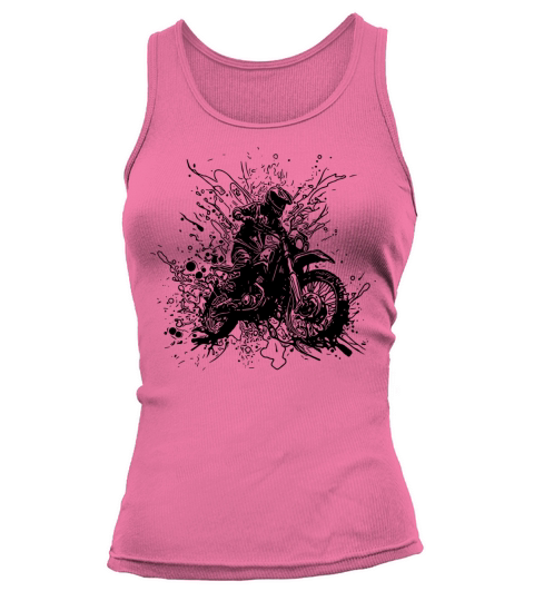 Motorcycle Offroad Racing Slippery Floor Splash Tank top Woman