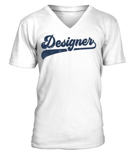 Vintage Designer V-Neck T-shirt
