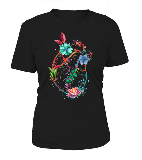 Anatomical Heart And Flowers Women's T-Shirt