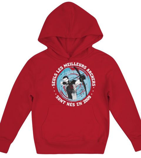 French Archer born 2009 Vintage Birthday Kids Hoodie
