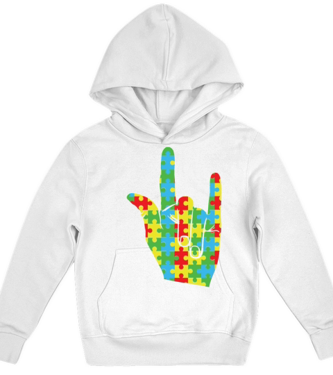 Rock Puzzle Special Autism Awareness Kids Hoodie