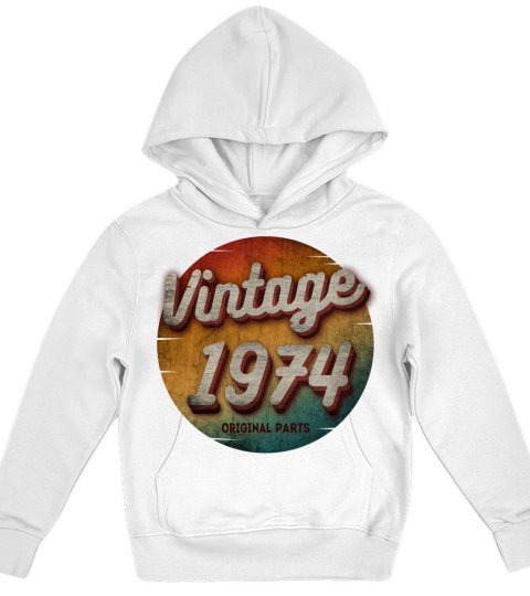 VINTAGE 1974 ORIGINAL PARTS Kids Hoodie