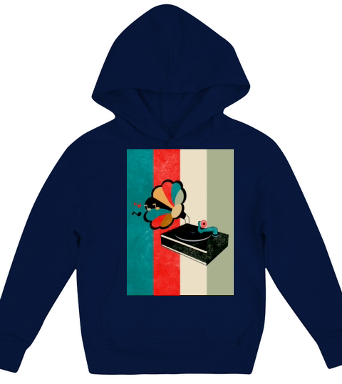 vintage music Kids Hoodie