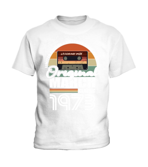 50th birthday march 1973 original 1973 Kids T-Shirt