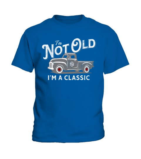 Vintage Truck Birthday Not Old Classic Pickup Kids T-Shirt