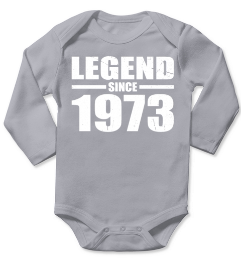 50th birthday vintage 1973 legend since 1973 Long Sleeve Baby One-Piece