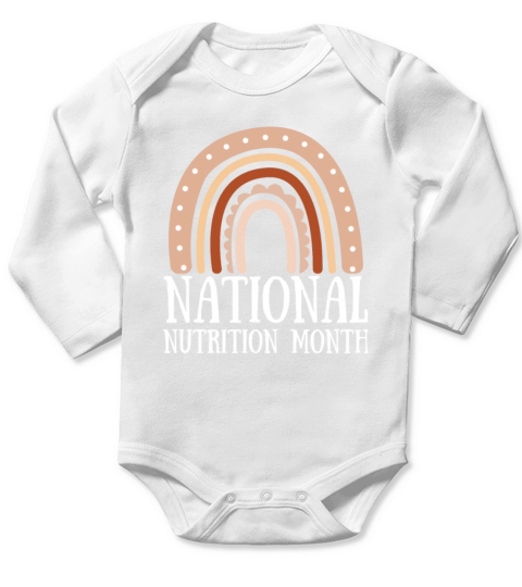 Holistic Nutritionist National Nutrition Month Long Sleeve Baby One-Piece