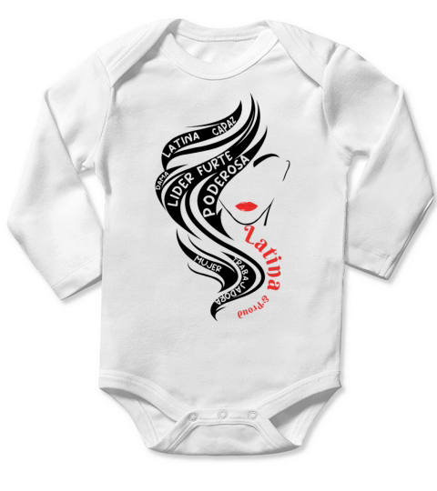 Latina Hispanic Heritage Month Long Sleeve Baby One-Piece