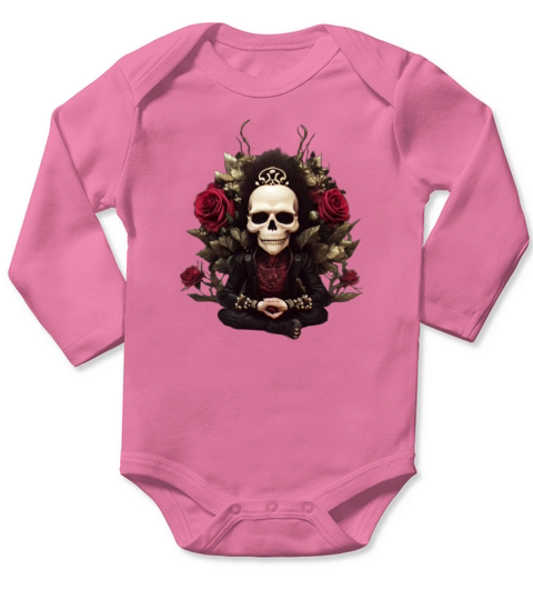 Skeleton Punk Long Sleeve Baby One-Piece