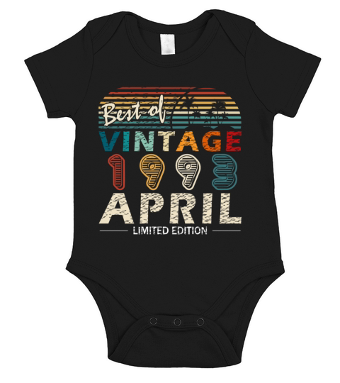 Anniversary 30 years - vintage - April 1993 Short Sleeve Baby One-Piece