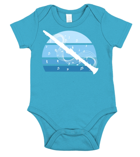 Clarinet Aesthetic Retro Clarinetist Vintage Short Sleeve Baby One-Piece