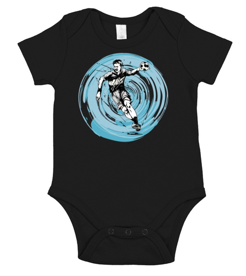 Handballplayer Handballers Handball-ball Vintage Short Sleeve Baby One-Piece