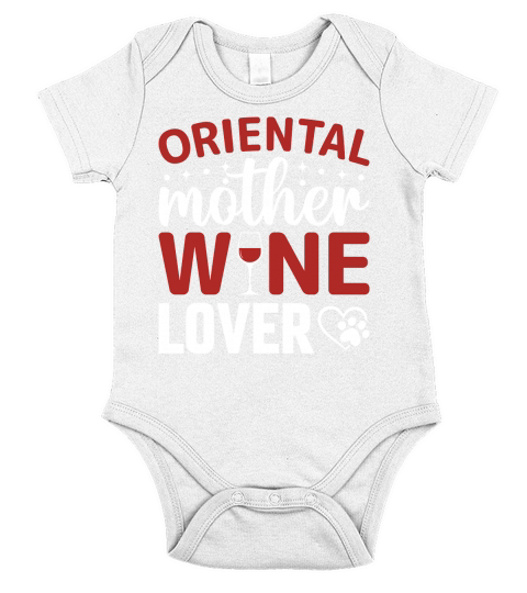 Oriental Mother Wine Lover Short Sleeve Baby One-Piece