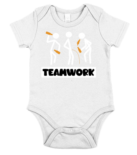 Teamwork Summer Vacation with Friends Spring Break Short Sleeve Baby One-Piece