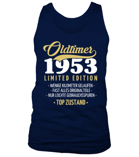 70th Birthday Vintage 1953 Tank Top Unisex