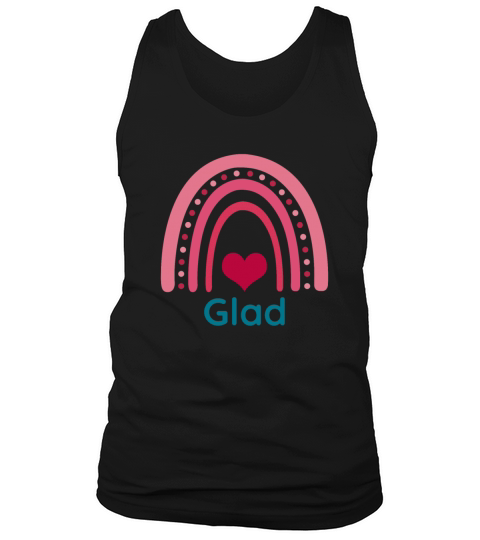 Glad Viva Magenta Boho Rainbow Tank Top Unisex