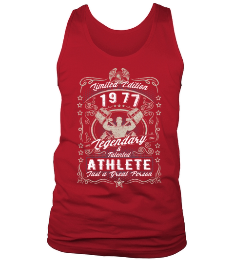 Vintage 1977 Fitness Birthday Gift Sport Hobby Tank Top Unisex