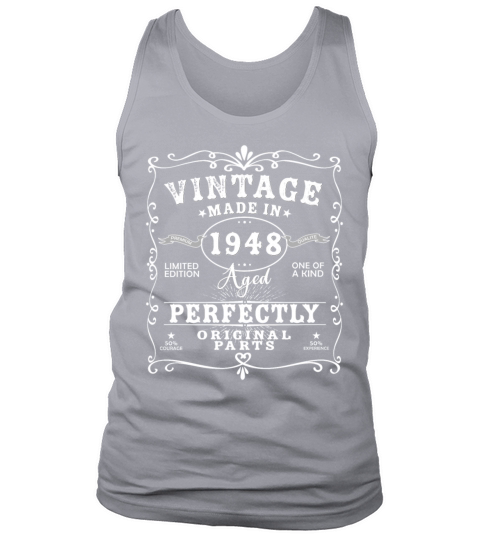 Vintage Made In 1948 Birthday Limited Edition Tank Top Unisex