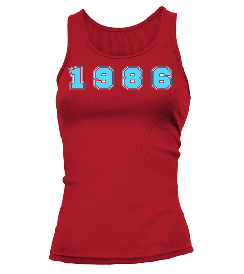 1986 Year Number Tank top Woman