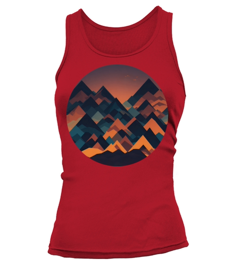 Abstract and geometric landscape Tank top Woman