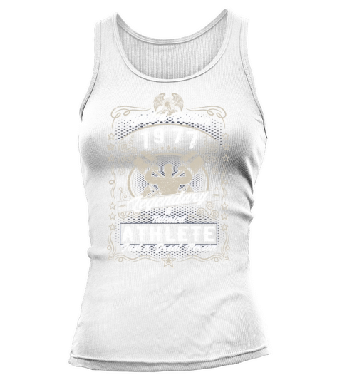 Vintage 1977 Fitness Birthday Gift Sport Hobby Tank top Woman