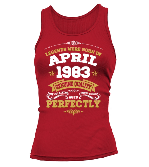 Vintage Aged To Perfection April 1983 Tank top Woman