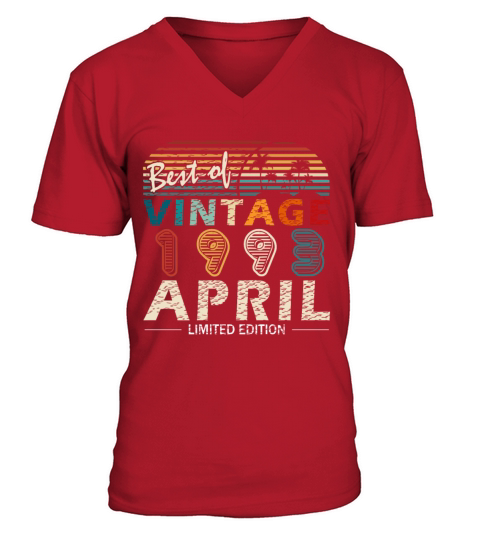 Anniversary 30 years - vintage - April 1993 V-Neck T-shirt