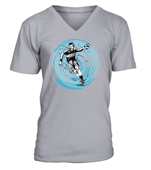 Handballplayer Handballers Handball-ball Vintage V-Neck T-shirt