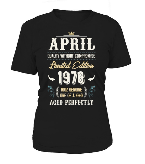 April 1978 Vintage Birthday Present Women's T-Shirt