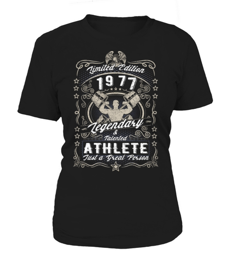 Vintage 1977 Fitness Birthday Gift Sport Hobby Women's T-Shirt