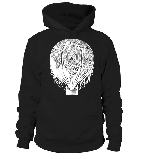 Vintage Hot Air Balloon Fan Design Hoodie Unisex