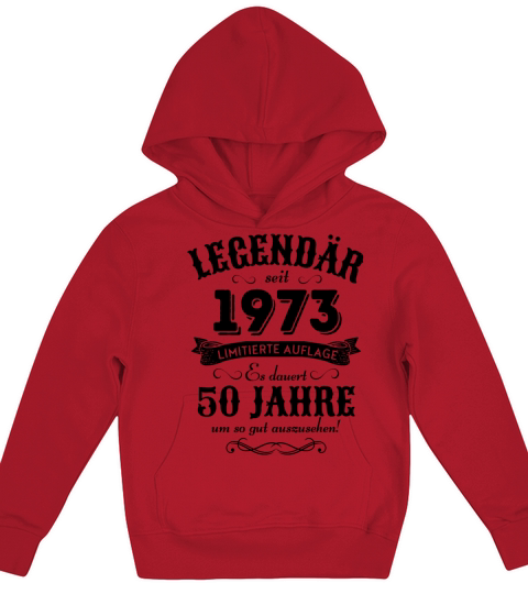 50th Birthday Vintage 1973 Kids Hoodie