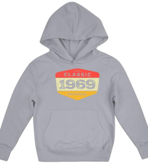 Classic 1969 54 Birthday Vintage Kids Hoodie