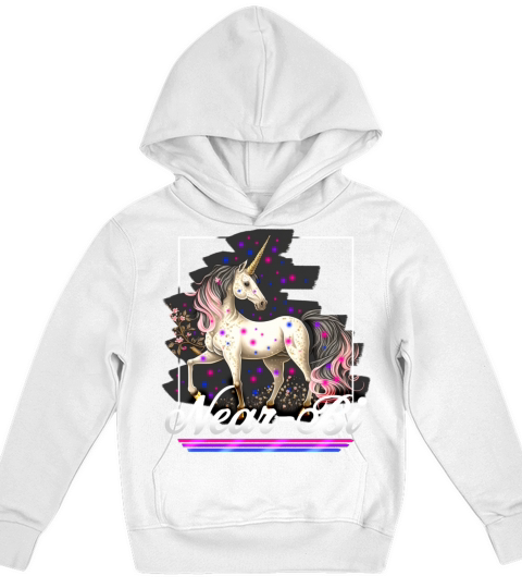 NearBi Funny Cute Bi Pride Unicorn Kids Hoodie