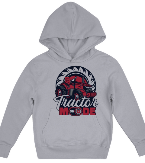 Tractor Mode On Rancher Agribusiness Agriculture Kids Hoodie