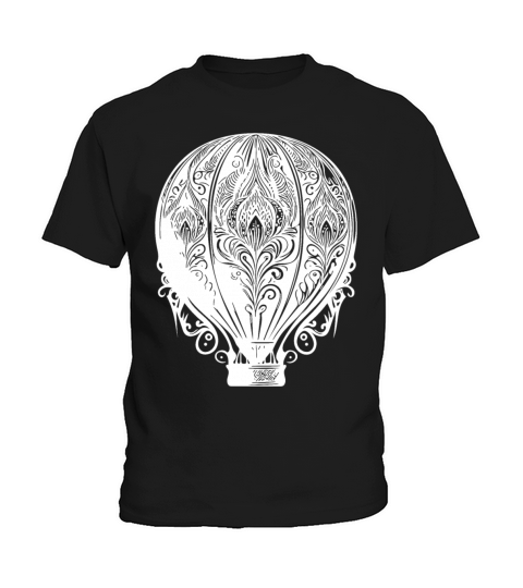 Vintage Hot Air Balloon Fan Design Kids T-Shirt