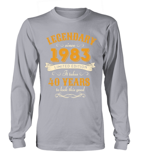 40th Birthday Vintage 1983 Long sleeved Unisex