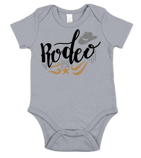 rodeo Wild horses Cowboy Short Sleeve Baby One-Piece