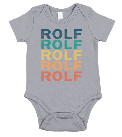 Rolf Name T Shirt - Rolf Vintage Retro Name Gift I Short Sleeve Baby One-Piece