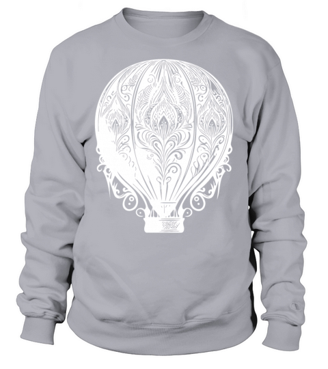 Vintage Hot Air Balloon Fan Design Sweatshirt Unisex