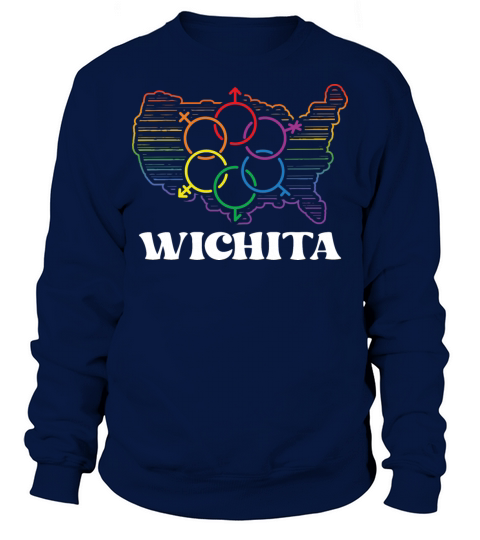 Wichita Pride Month Pride Flag LGBT Community LGBT Sweatshirt Unisex