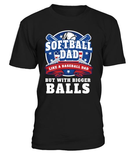 Vintage Softball Dad Like A Baseball Dad Us Flag T-Shirt Unisex