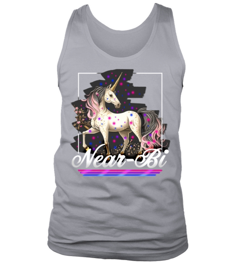 NearBi Funny Cute Bi Pride Unicorn Tank Top Unisex