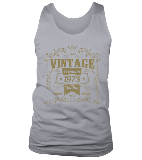 Vintage 1973 birthday ornaments old school Tank Top Unisex