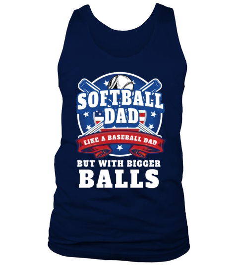 Vintage Softball Dad Like A Baseball Dad Us Flag Tank Top Unisex