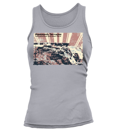 Retro Mammoth Terraces at Yellowstone Tank top Woman