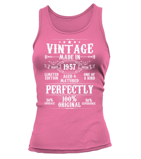 Vintage Made In 1957 Aged Matured Perfectly Tank top Woman