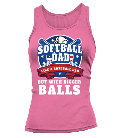 Vintage Softball Dad Like A Baseball Dad Us Flag Tank top Woman